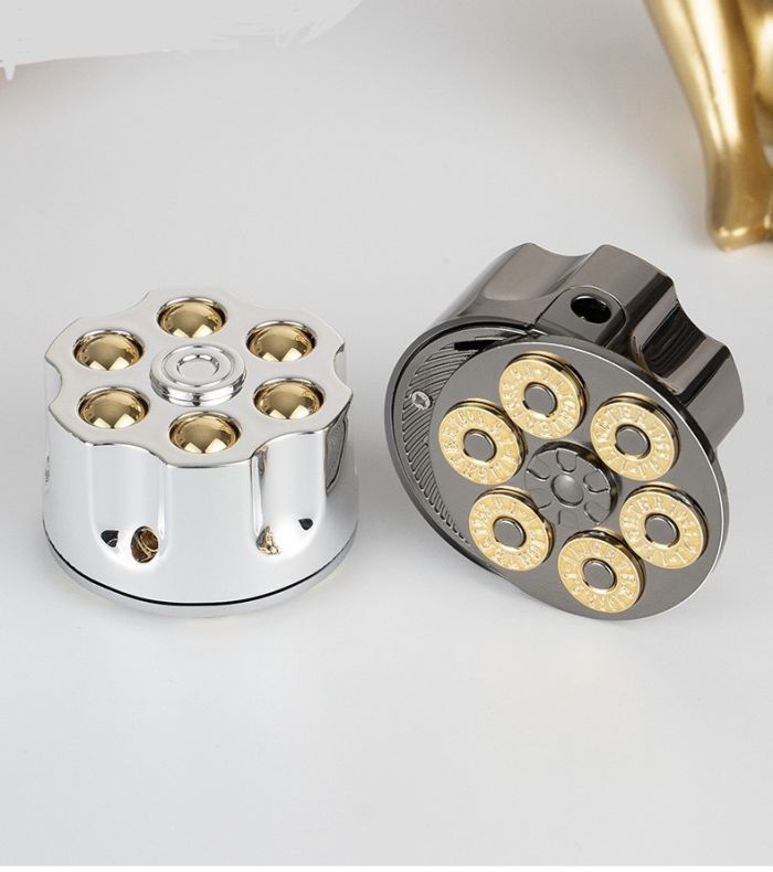 Газова запальничка Koji "Барабан Револьвера" колір Silver