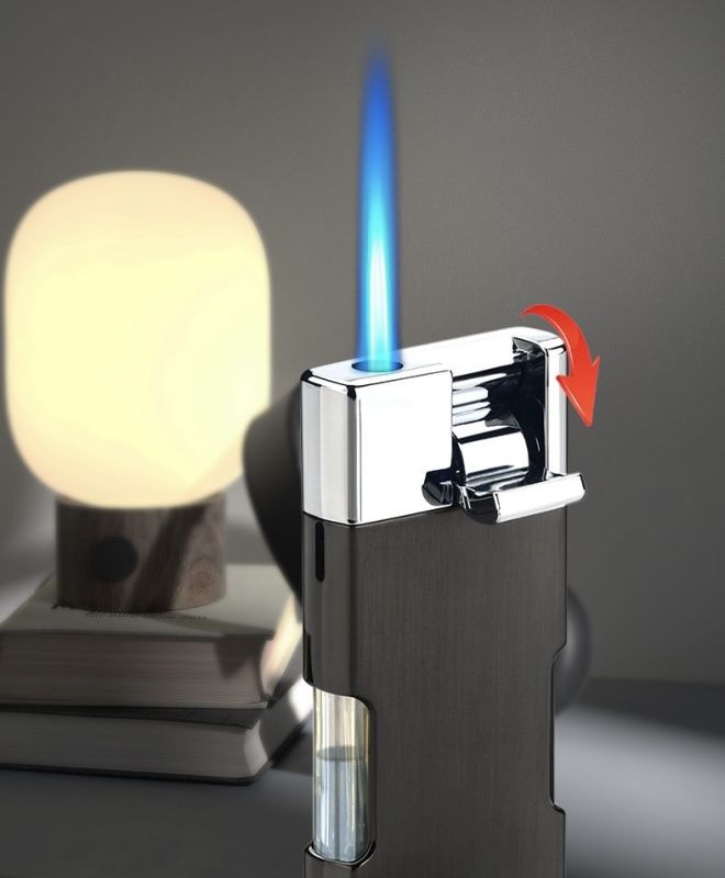 Турбо-запальничка Premium Gradient матово-чорного кольору