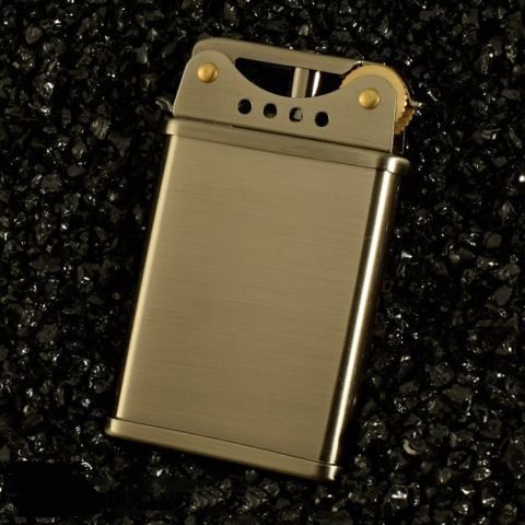 Бензинова запальничка Zorro "Slim Vintage" Матова латунь