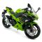 Масштабна модель Kawasaki Ninja 400 (2023) Green 1:12 CCA Licensed Diecast Model
