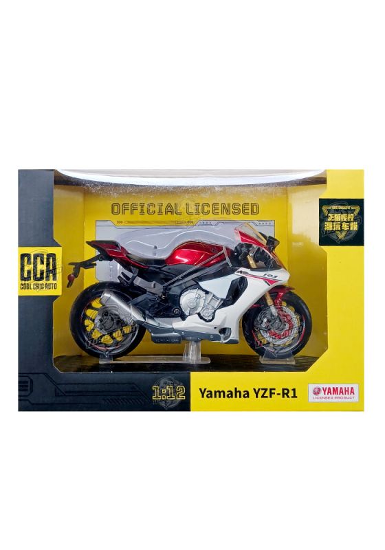 Колекційна масштабна модель мотоцикла Yamaha YZF-R1 (1:12) — Червоний металік