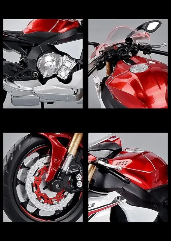 Колекційна масштабна модель мотоцикла Yamaha YZF-R1 (1:12) — Червоний металік