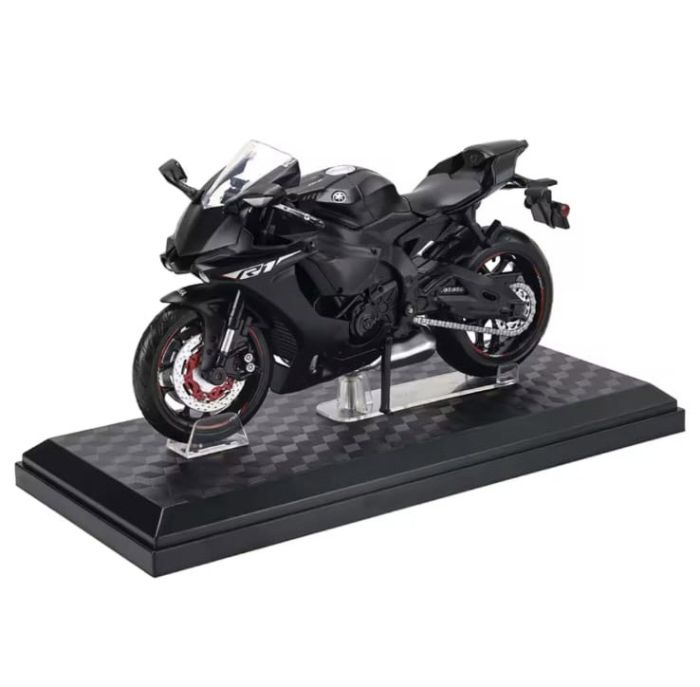 Колекційна модель мотоцикла Yamaha YZF-R1 у масштабі 1:12 колір Чорний