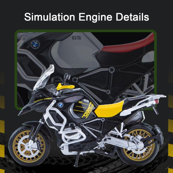 Масштабна модель мотоцикла BMW R1250 GS (1:12) — "40 Years GS" Edition