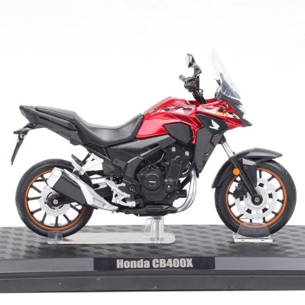 Колекційна масштабна модель мотоцикла Honda CB400X Touring (1:12) — Червоний