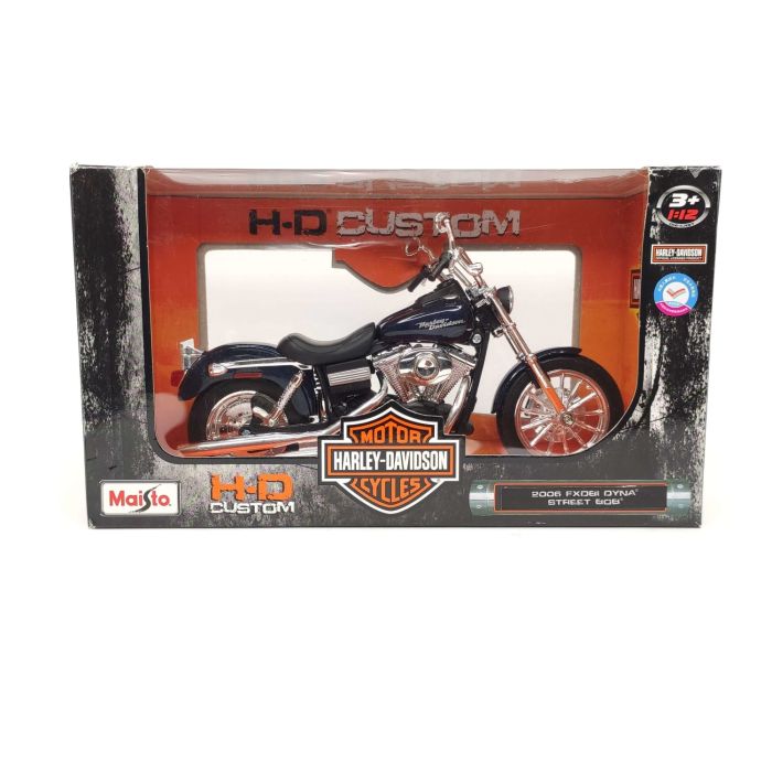 Колекційна модель мотоцикла Maisto Harley-Davidson 2006 FXDBI Dyna Street Bob (1:12)