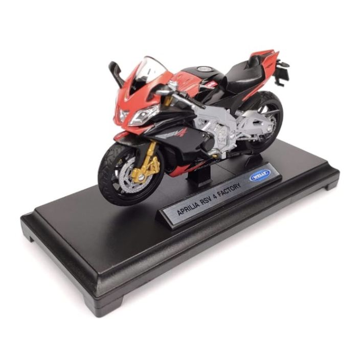 Колекційна модель мотоцикла Welly Aprilia RSV4 Factory (масштаб 1:18)