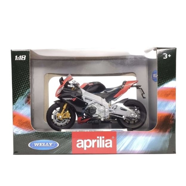Колекційна модель мотоцикла Welly Aprilia RSV4 Factory (масштаб 1:18)