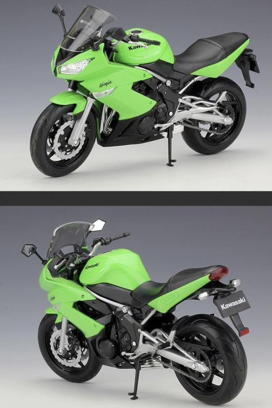 Колекційна модель мотоцикла Welly Kawasaki Ninja 650R (Масштаб 1/10)
