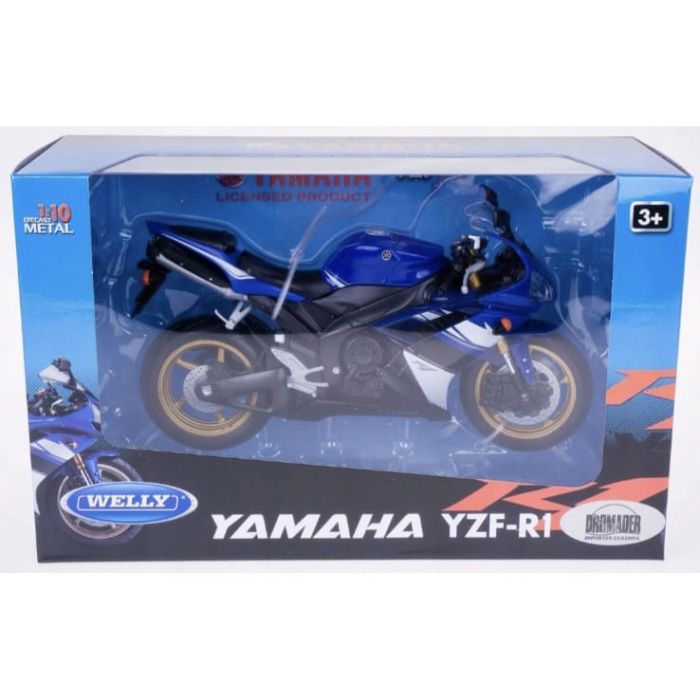 Колекційна модель мотоцикла Yamaha YZF-R1 (Welly, 1/10)