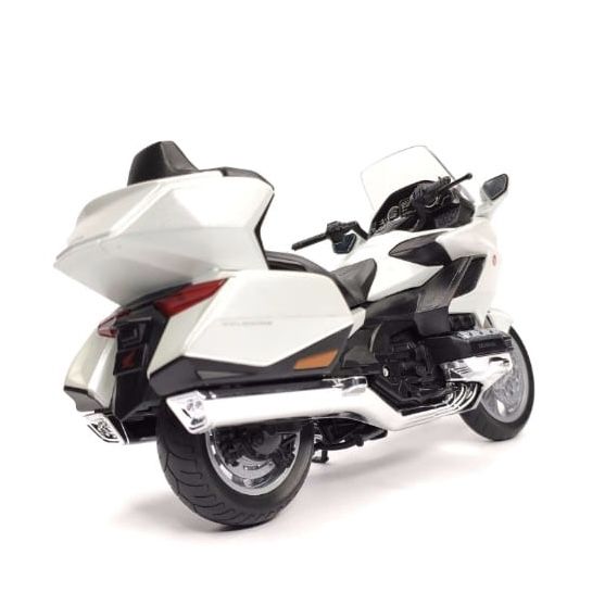 Колекційна модель мотоцикла Honda Gold Wing — Масштаб 1:12 (Welly) колір білий