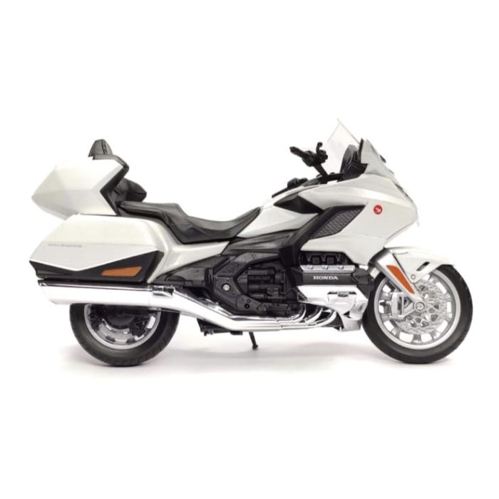 Колекційна модель мотоцикла Honda Gold Wing — Масштаб 1:12 (Welly) колір білий