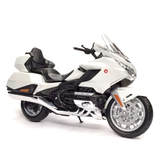 Колекційна модель мотоцикла Honda Gold Wing — Масштаб 1:12 (Welly) колір білий
