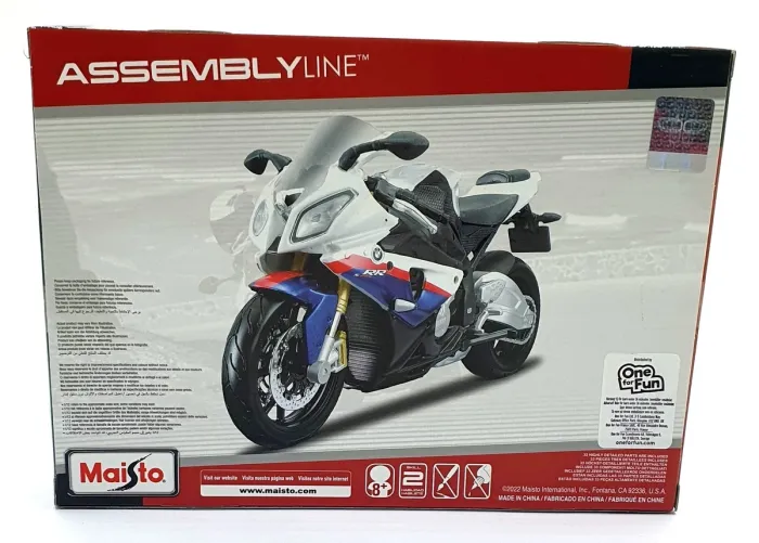 Збірна модель мотоцикла Maisto BMW S1000 RR (1:12) — Серія Assembly Linе