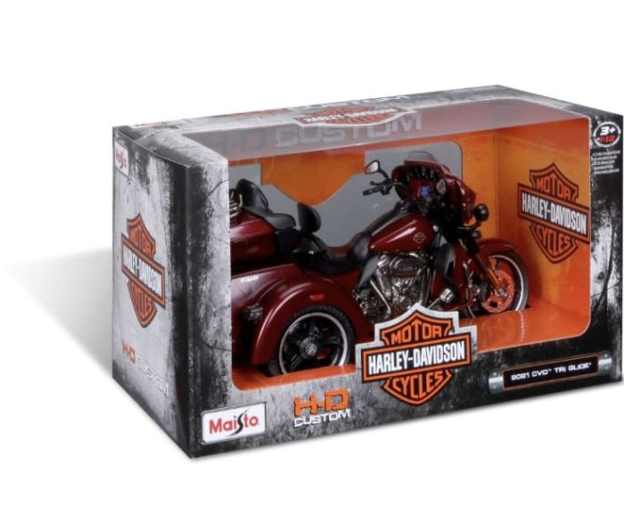 Колекційна модель Harley-Davidson 2021 CVO™ Tri Glide® бордо (Масштаб 1:12)