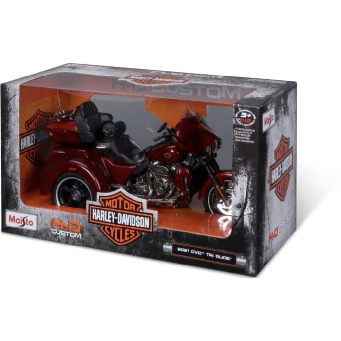 Колекційна модель Harley-Davidson 2021 CVO™ Tri Glide® бордо (Масштаб 1:12)
