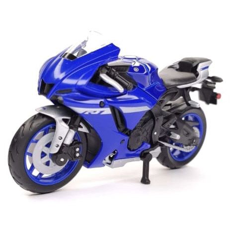 Колекційна модель мотоцикла Yamaha YZF-R1 (2021) — Масштаб 1:18 (Maisto) синя