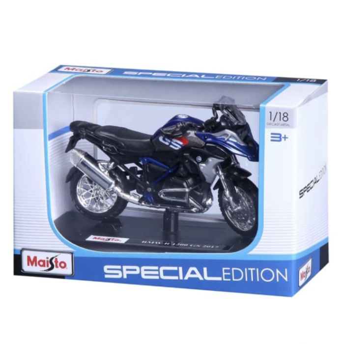 Колекційна модель мотоцикла BMW R 1200 GS (2017) — Maisto Special Edition, 1:18