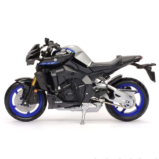 Колекційна модель мотоцикла 2023 Yamaha MT-10 SP (Maisto, 1:18) колір Фірмовий темно-синій з металіком та золотистими елементами