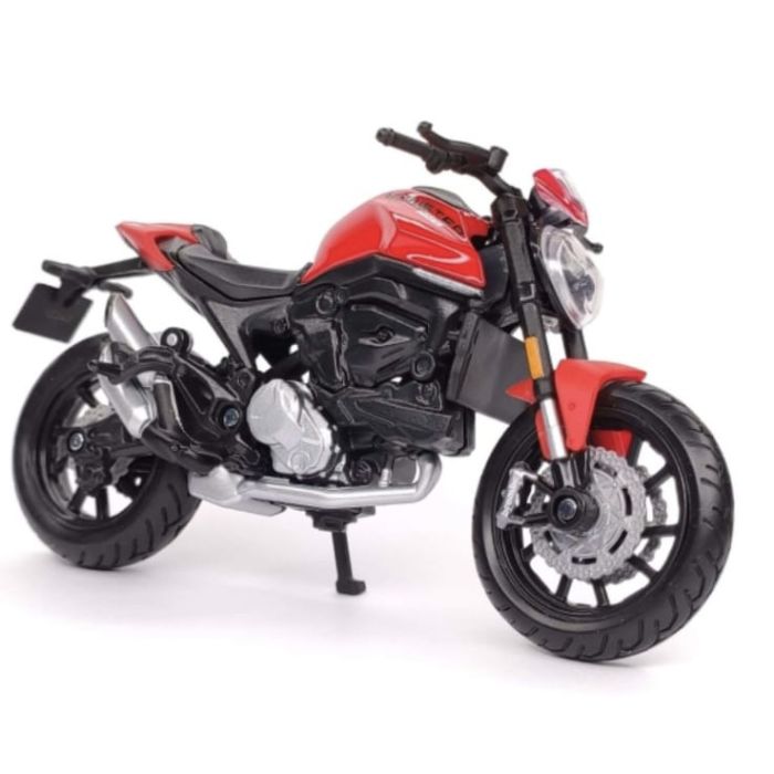 Колекційна модель мотоцикла Maisto Ducati Monster (Масштаб 1:18) яскраво червоний колір