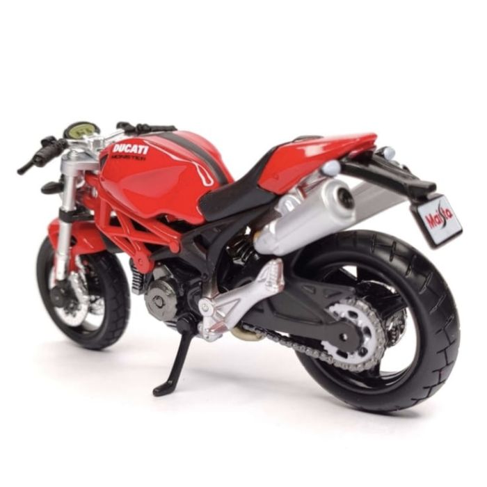 Колекційна модель мотоцикла Maisto Ducati Monster 696 (Масштаб 1:18) яскраво-червоний