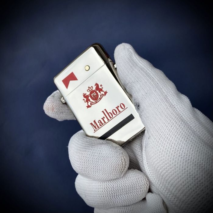 Напівавтоматична бензинова запальничка Zorro «Marlboro Edition» (Chrome)