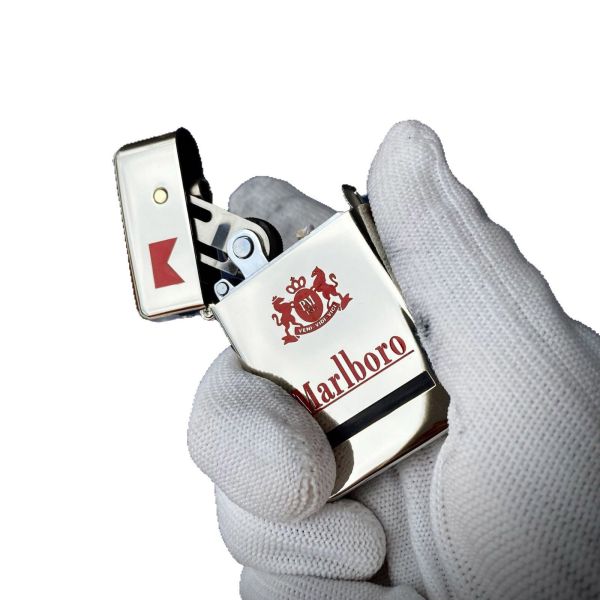 Напівавтоматична бензинова запальничка Zorro «Marlboro Edition» (Chrome)