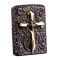 Бензинова запальничка Zippo Armor Custom "Golden Cross" (Золотий Хрест) з глибоким гравіюванням у подарунковій коробці