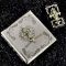 Металевий портсигар з об'ємним декором у стилі Chrome Hearts — на 20 сигарет standard