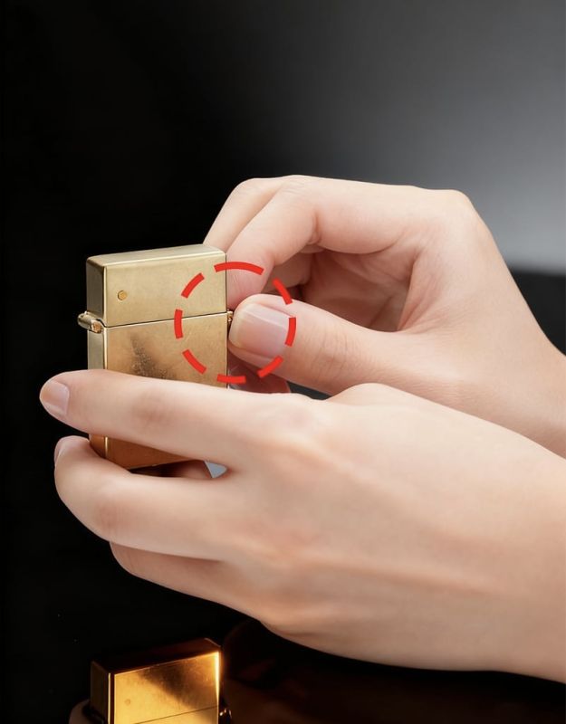 Бензинова запальничка Bless Pro срібляста з ефектом патини та потертостей