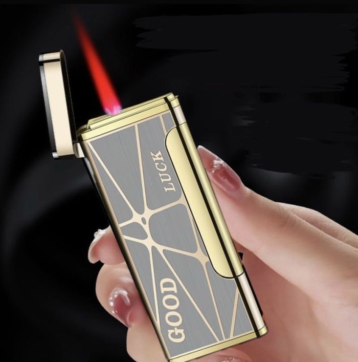Газова турбо-запальничка Bondn "Good Luck" для сигар та сигарет (ультратонка)