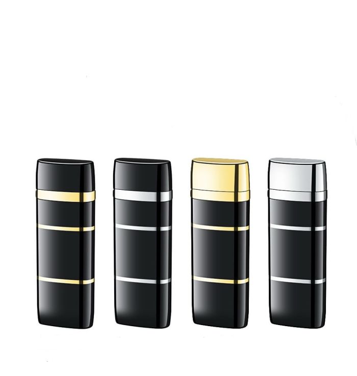 Елегантна газова кремнієва запальничка Sarike (Black&Silver)