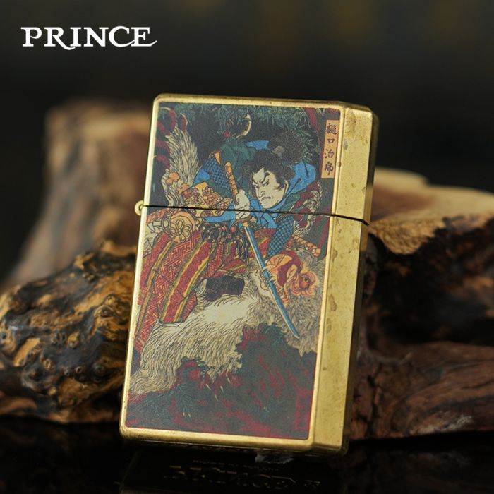 Бензинова запальничка Prince (Японія) — Серія "Самурай" (Ukiyo-e Edition)
