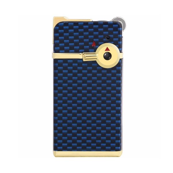 Газова   Запальничка JOBON - Подвійне Запалювання (Кремній + П'єзо) колір синій карбон