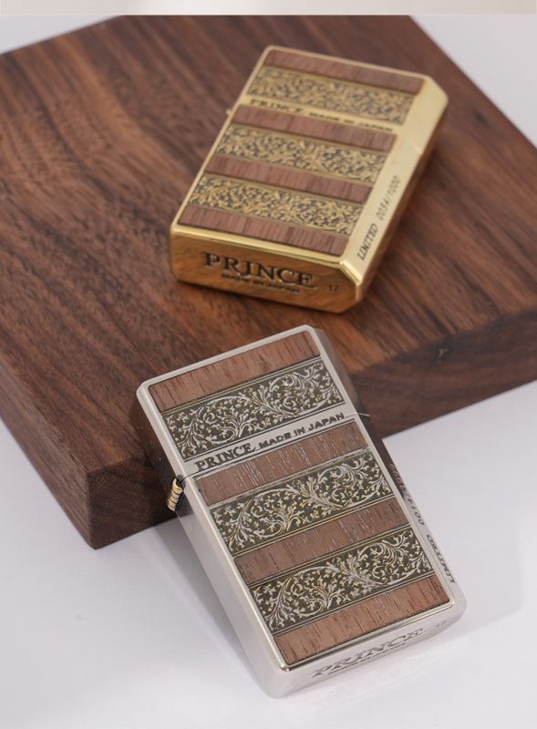 Бензинова запальничка Prince — Limited Edition (Japan) Silver