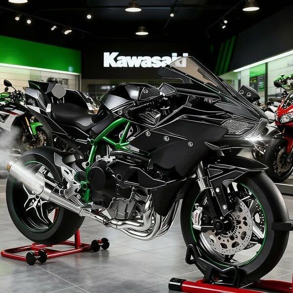 Масштабована інтерактивна модель Kawasaki Ninja H2R Spray Version (Масштаб 1:9)