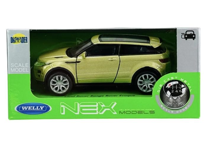 Колекційна модель авто Welly NEX Models Land Rover Range Rover Evoque масш. 1:24 (золотистий металік)