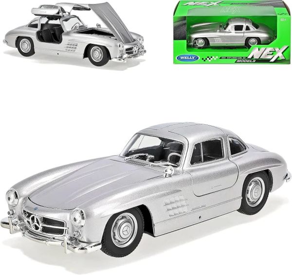 Масштабна модель легендарного спорткара Mercedes-Benz 300 SL Gullwing («Крило чайки»)1:24
