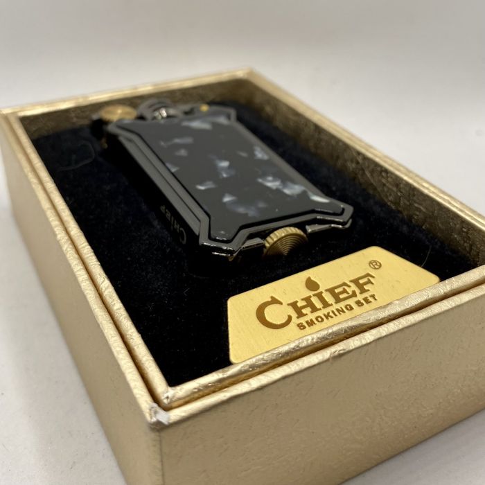 Бензинова запальничка Chief "Black Pearl" (Чорна Перлина)