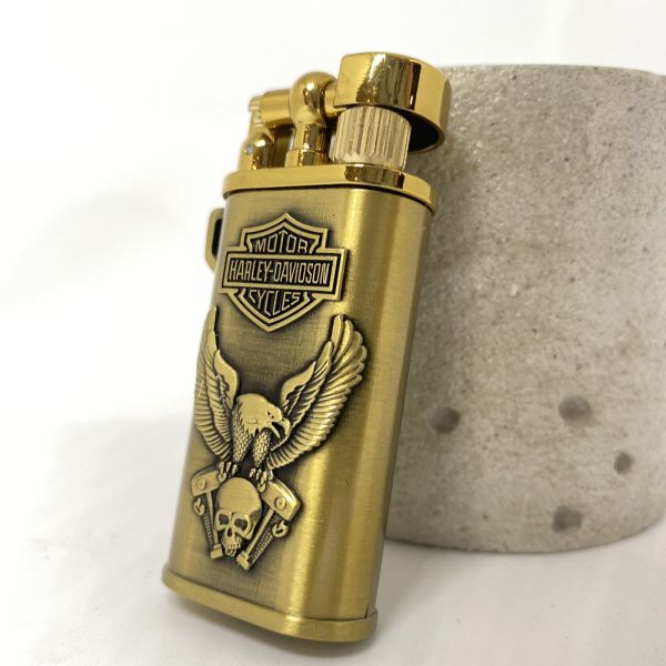 Газова запальничка Koji Harley Davidson золотиста