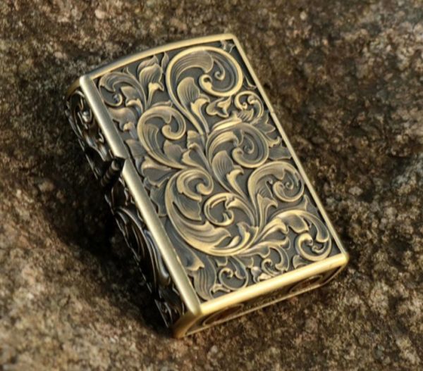 Бензинова запальничка KUBOY "Бароко Бронза"