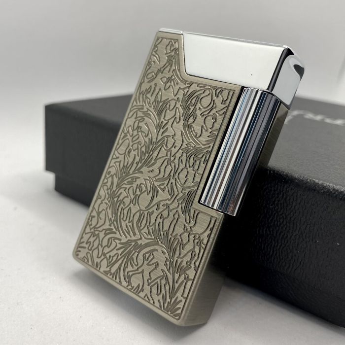 Бензинова запальничка Prince «Чорне Листя» (Black Fern)