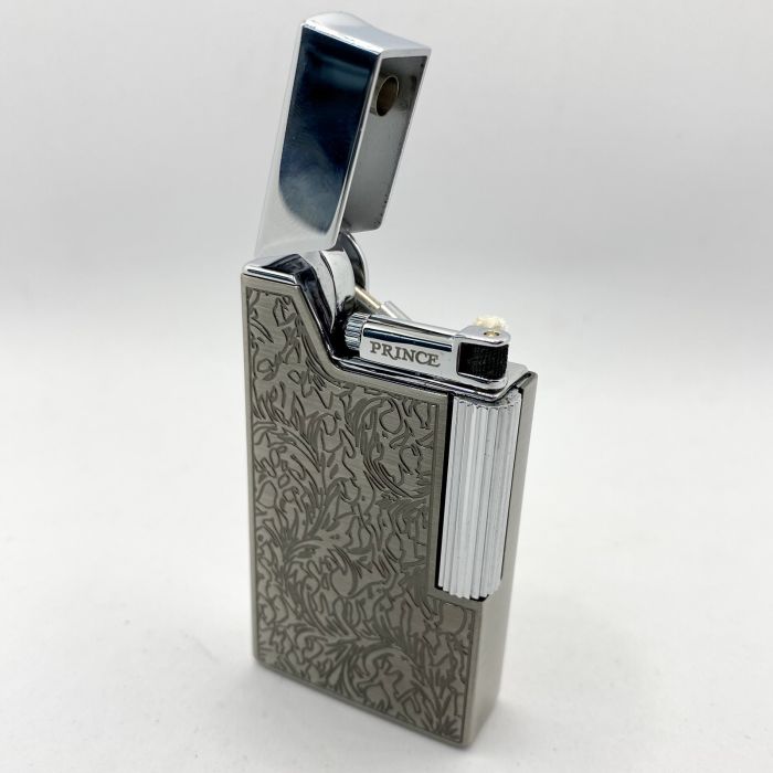 Бензинова запальничка Prince «Чорне Листя» (Black Fern)