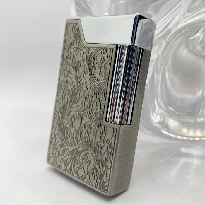 Бензинова запальничка Prince «Чорне Листя» (Black Fern)