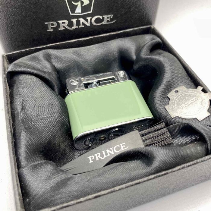 Бензинова запальничка Prince "Оливковий Хром" (Olive Chrome)