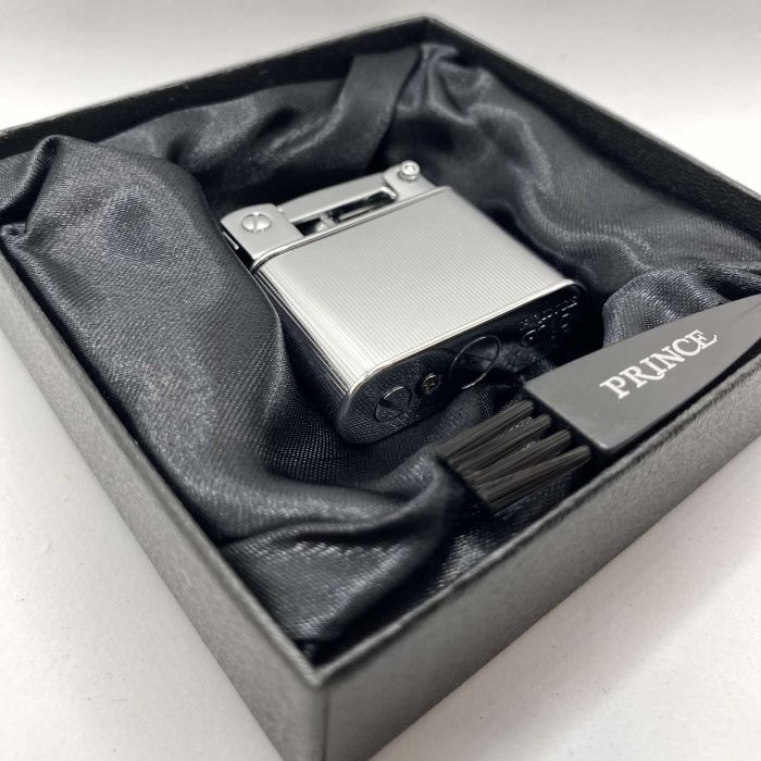 Бензинова запальничка Prince "Silver Rib" (Срібне Ребро)
