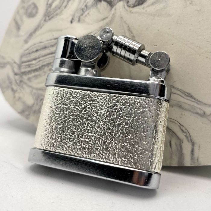 Бензинова запальничка Prince "Silver Texture" (Срібна Текстура)