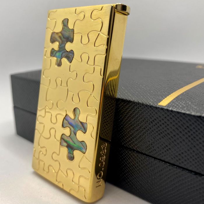 Бензинова запальничка Zorro Puzzle Gold (Золотий Пазл)
