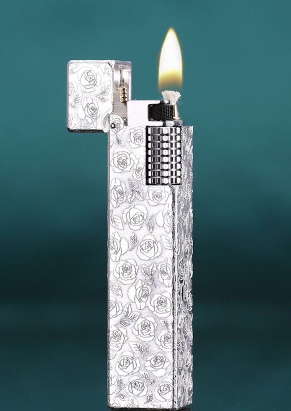 Бензинова запальничка Maduro Silver Rose (Срібна Троянда)