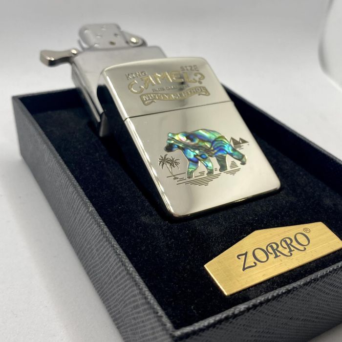 Бензинова запальничка Zorro "Camel Перламутр"